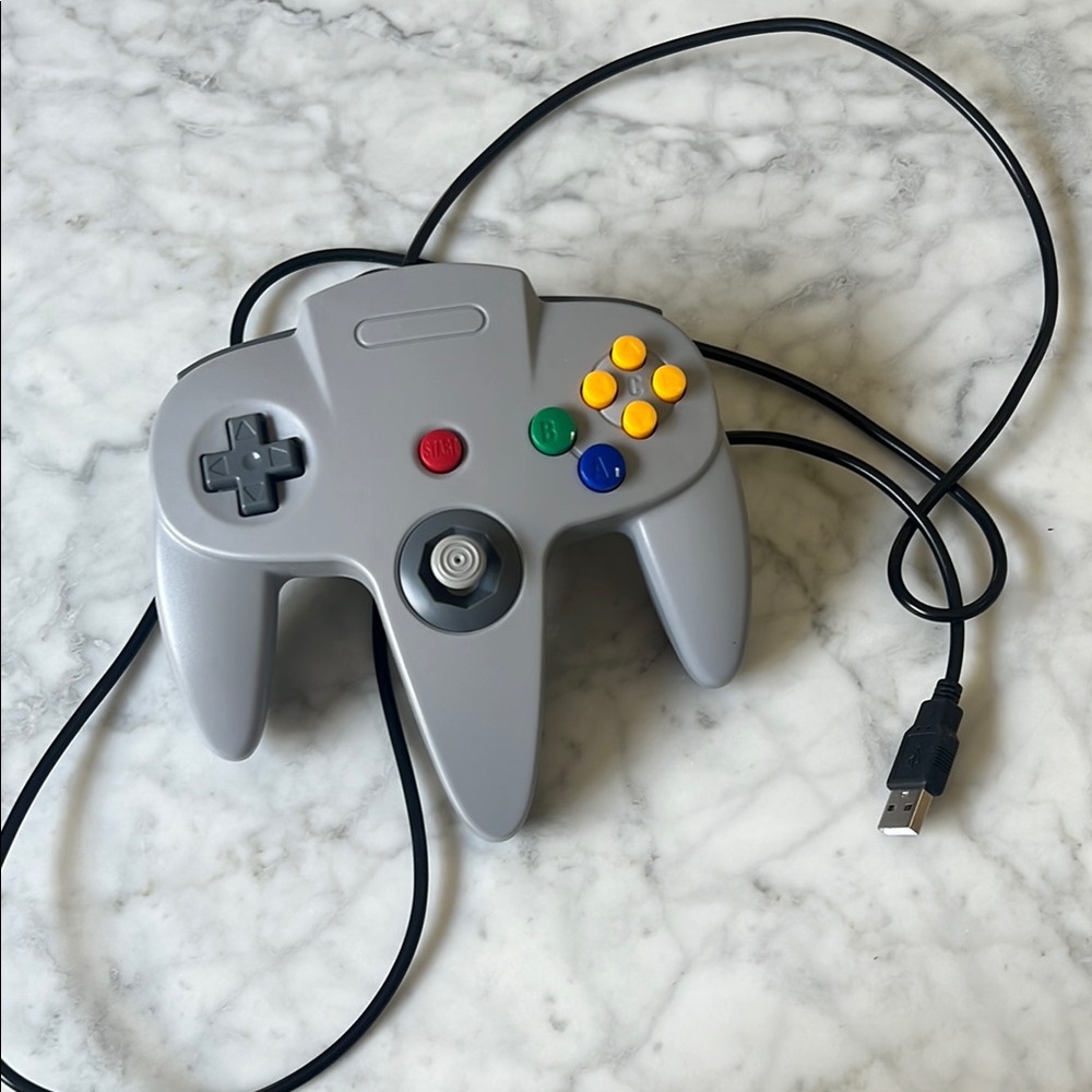 Nintendo Gray and Yellow Controller for Video Games